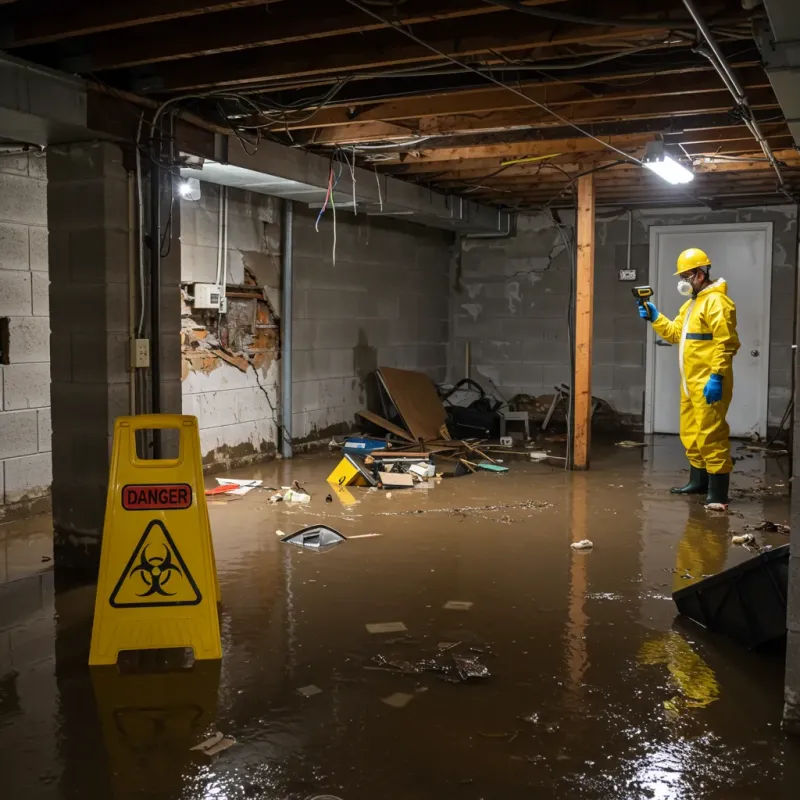 Flooded Basement Electrical Hazard in Lassen County, CA Property